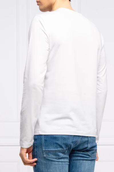 Majica dugih rukava | Slim Fit EA7 bijela