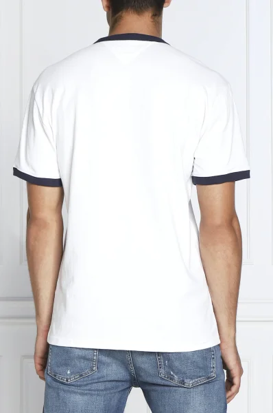 T-shirt SIGNATURE RINGER | Regular Fit Tommy Jeans bijela