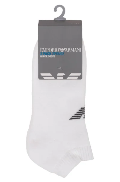 Čarape 2-pack Emporio Armani bijela