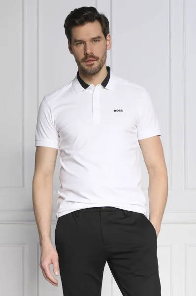 Polo majica Paule | Slim Fit BOSS GREEN bijela