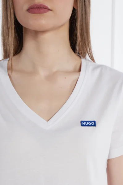 T-shirt Classic V B | Regular Fit Hugo Blue bijela