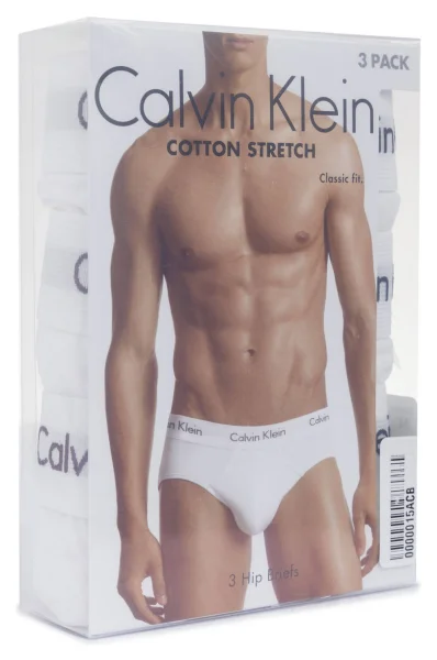 Gaće 3-pack | stretch Calvin Klein Underwear bijela