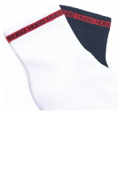 Čarape 2-pack 2P SH RIB TAPE CC Hugo Bodywear bijela