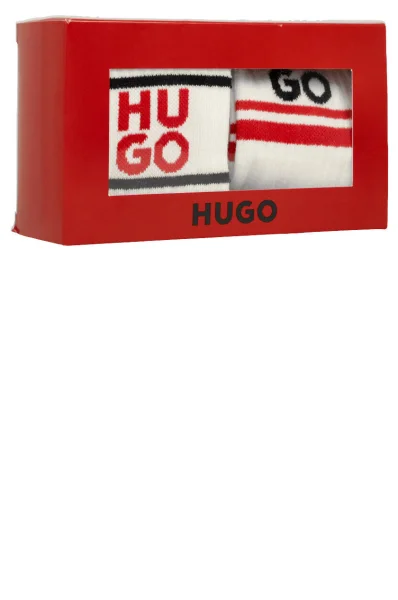 Čarape 2-pack 2P QS GIFTSET Hugo Bodywear bijela