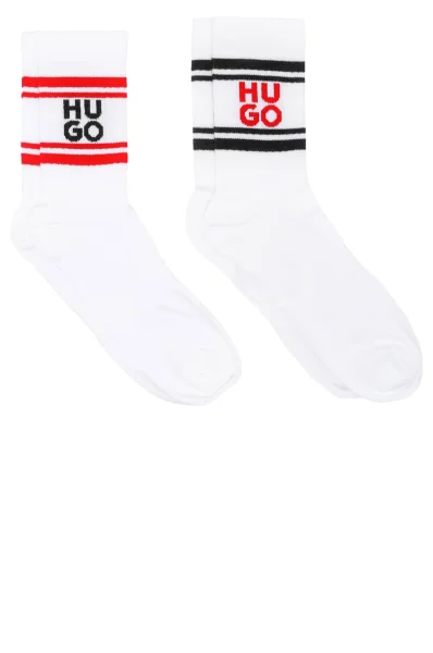 Čarape 2-pack 2P QS GIFTSET Hugo Bodywear bijela
