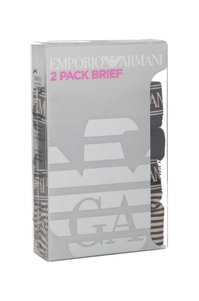 Gaćice 2-pack Emporio Armani crna