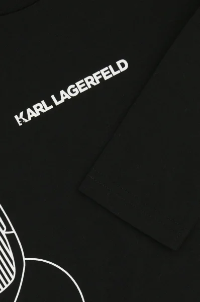 Majica dugih rukava | Regular Fit Karl Lagerfeld Kids crna