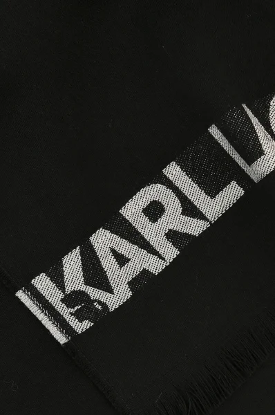 Šal | s dodatkom vune Karl Lagerfeld crna