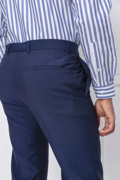 Vunene hlače Mercer | Slim Fit Strellson modra