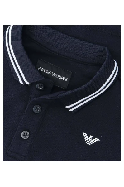 Polo majica | Regular Fit | pique Emporio Armani modra