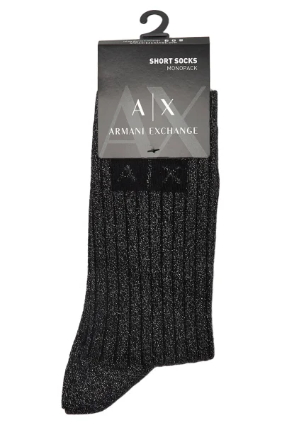 Čarape Armani Exchange grafitna
