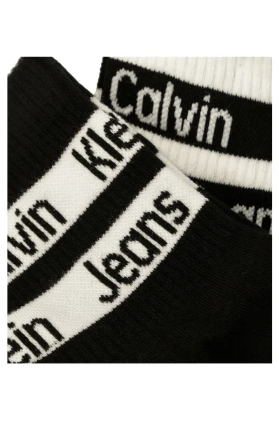 Čarape 2-pack 2P LOGO RIBBON CALVIN KLEIN JEANS crna