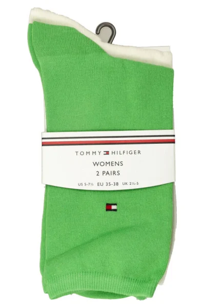 Čarape 2-pack Tommy Hilfiger zelena