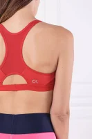 Grudnjak RACERBACK SB PRINT Calvin Klein Performance crvena