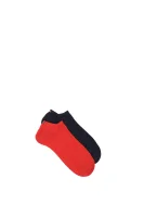 2 Pack low socks Tommy Hilfiger crvena