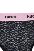 Čipkasti gaćice Hugo Bodywear crna