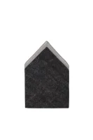 Woolen pocket square BOSS BLACK grafitna