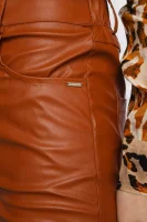 Kožni hlače STEEVAL | Slim Fit Silvian Heach smeđa