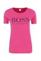 T-shirt Telelogo | Regular Fit BOSS ORANGE ružičasta