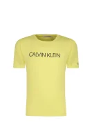 T-shirt INSTITUTIONAL | Regular Fit CALVIN KLEIN JEANS žuta
