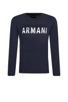 Majica dugih rukava | Regular Fit Emporio Armani modra