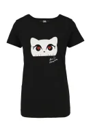 T-shirt Choupette Love | Regular Fit Karl Lagerfeld crna