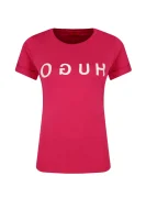 T-shirt Denna_4 | Slim Fit HUGO ružičasta