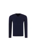Džemper | Regular Fit | s dodatkom kašmira Emporio Armani modra