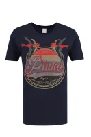 T-shirt Stereo| Regular Fit Pinko modra