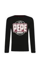 Majica dugih rukava BEREL | Regular Fit Pepe Jeans London crna
