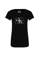 T-shirt OUTLINE MONOGRAM | Regular Fit CALVIN KLEIN JEANS crna
