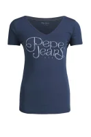 T-shirt PEPA | Slim Fit Pepe Jeans London modra