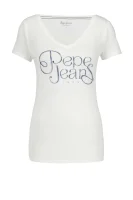 T-shirt PEPA | Slim Fit Pepe Jeans London kremasta