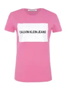 T-shirt box logo | Regular Fit CALVIN KLEIN JEANS ružičasta