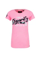 T-shirt Heritage Flock Entry Tee | Slim Fit Superdry ružičasta