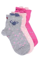 Čarape 3-pack Tommy Hilfiger ružičasta