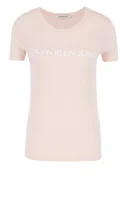 T-shirt INSTITUTIONAL LOGO | Regular Fit CALVIN KLEIN JEANS boja breskve