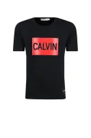 T-shirt CALVIN LOGO | Regular Fit CALVIN KLEIN JEANS crna