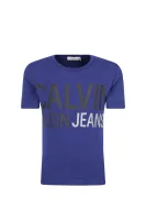 T-shirt STAMP LOGO | Regular Fit CALVIN KLEIN JEANS modra