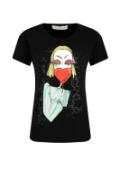 T-shirt | Loose fit Elisabetta Franchi crna