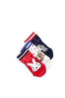Čarape 3-pack GIFTBOX BABY Tommy Hilfiger crvena