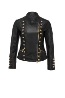 Numbers Leather Jacket Pinko crna