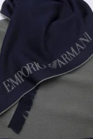 vuneni šal Emporio Armani modra