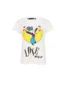 T-shirt Love Moschino kremasta
