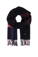 Woolen scarf Faded Tommy Hilfiger modra