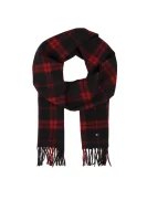 Woollen scarf Check Moon Tommy Hilfiger crna