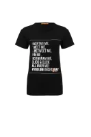 T-shirt Tafunny BOSS ORANGE crna