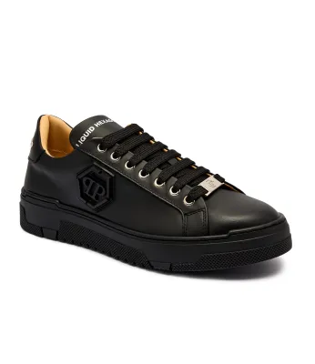 Kožni tenisice Hexagon Philipp Plein | Crna USC0722 PLE005N
