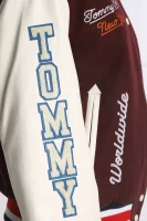 Bomber jakna | Regular Fit | s dodatkom vune Tommy Jeans bordo