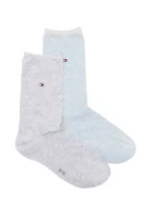 Čarape 2-pack Tommy Hilfiger boja pepela